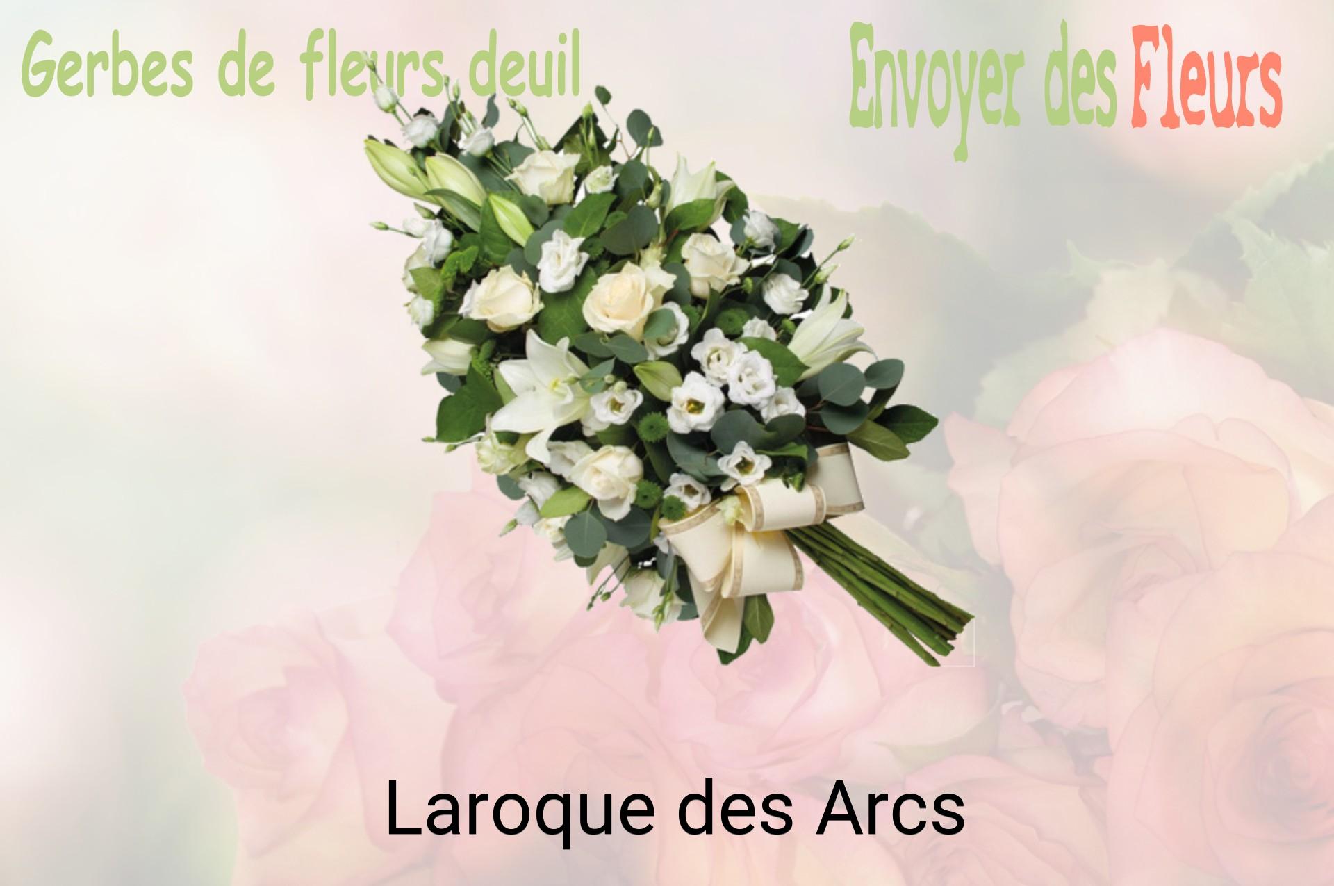 Gerbe de fleurs de deuil livrée à Laroque-des-Arcs